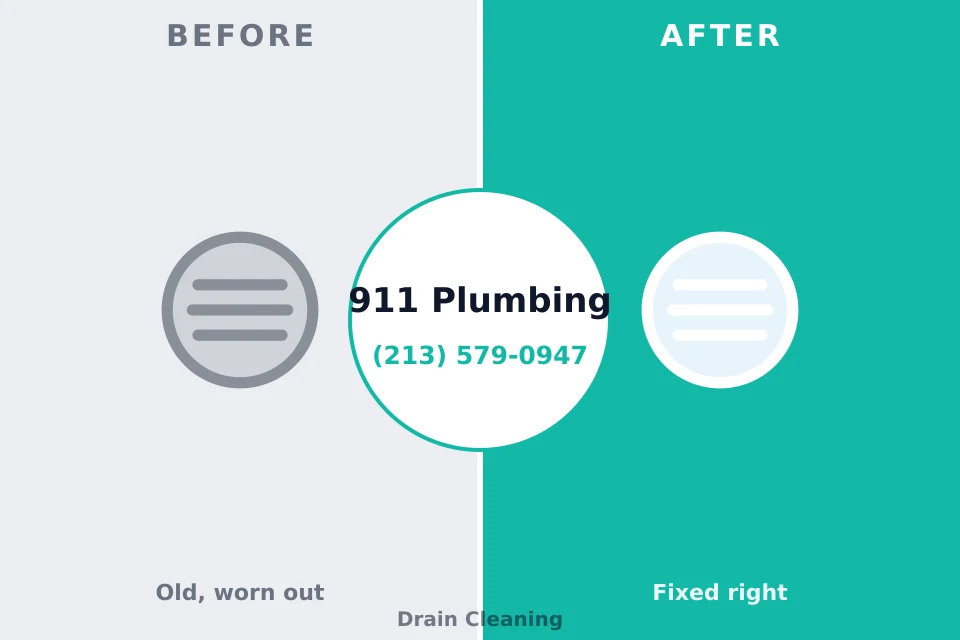Before and after: plumbing repair Indian Head Park, IL